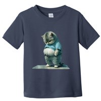 Funny Fat Cat Art Design Print Toddler T-Shirt