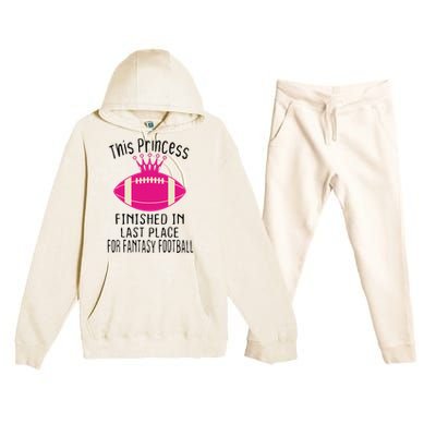 Fantasy Football Champion I Suck At Fantasy Football Unicorn Premium Hooded Sweatsuit Set