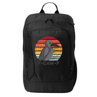Funny F-Caw-F Crow Bird City Backpack