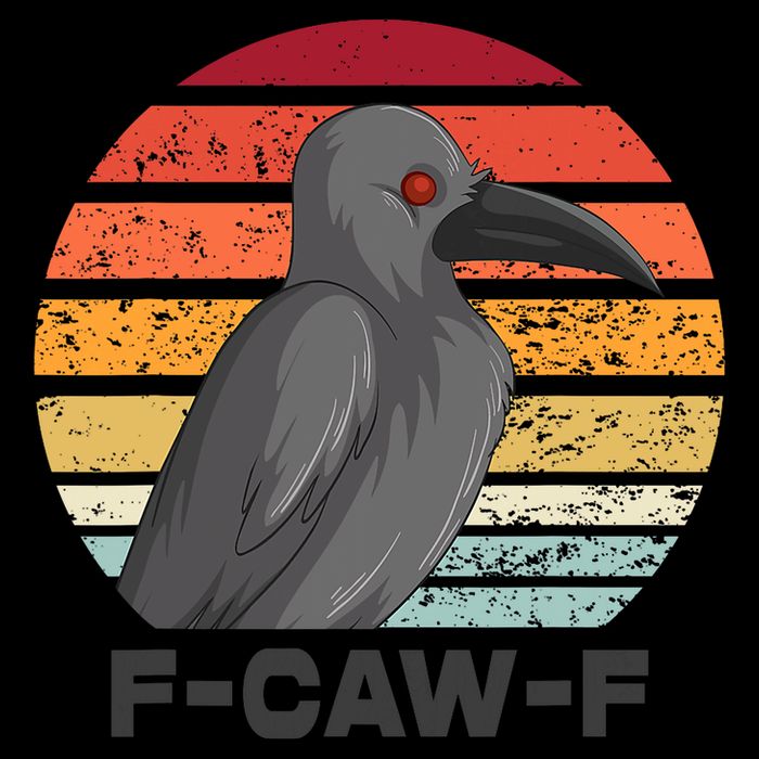 Funny F-Caw-F Crow Bird 16oz Travel Tumbler