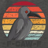Funny F-Caw-F Crow Bird Vector Backpack