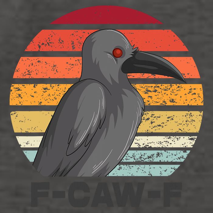Funny F-Caw-F Crow Bird Vector Backpack