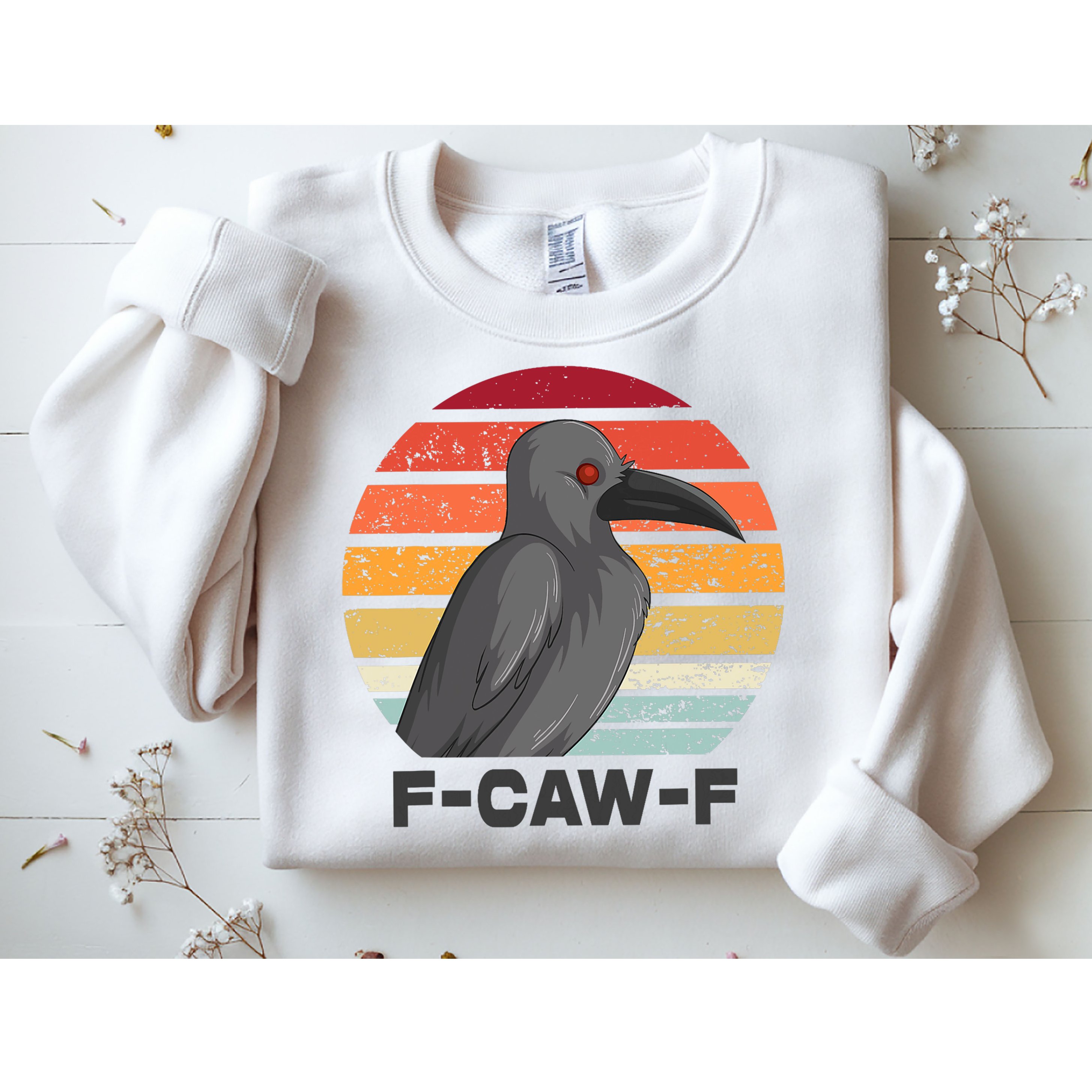 Funny F-Caw-F Crow Bird Sweatshirt