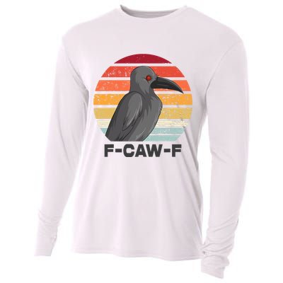 Funny F-Caw-F Crow Bird Cooling Performance Long Sleeve Crew