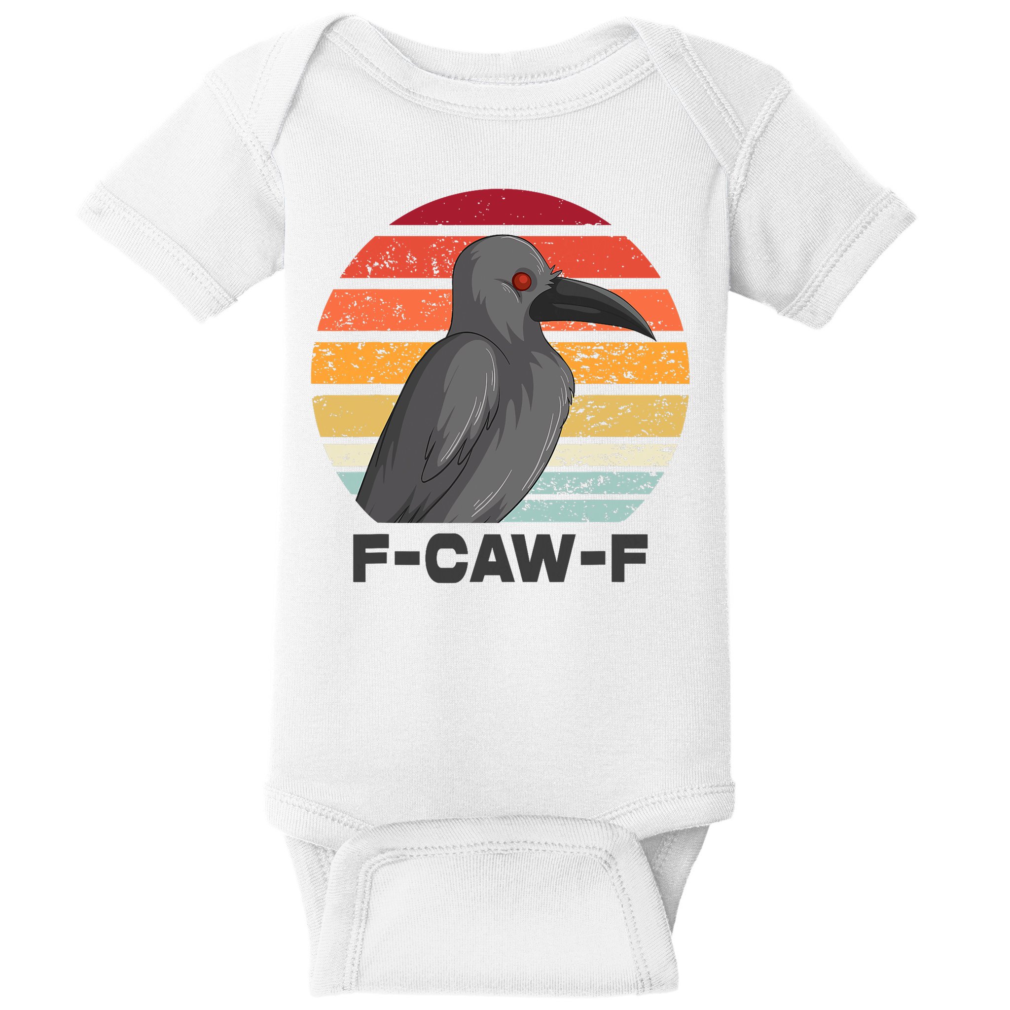 Funny F-Caw-F Crow Bird Baby Bodysuit