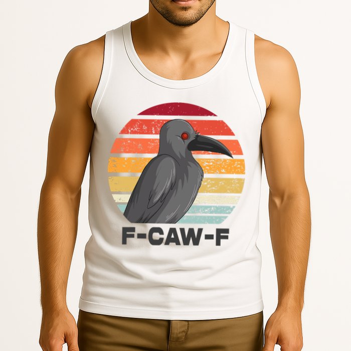 Funny F-Caw-F Crow Bird Tank Top