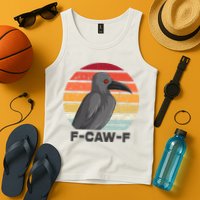Funny F-Caw-F Crow Bird Tank Top