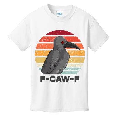 Funny F-Caw-F Crow Bird Kids T-Shirt