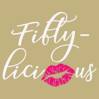 Fiftylicious Fifty Cute 50th Birthday For Her Funny Gift Button