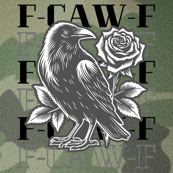 Funny F-Caw-F Crow Black Crow, F-Caw-F Black Bird Legacy Tie Dye Trucker Hat