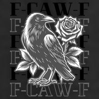 Funny F-Caw-F Crow Black Crow, F-Caw-F Black Bird 7 Panel Mesh Trucker Snapback Hat