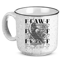 Funny F-Caw-F Crow Black Crow, F-Caw-F Black Bird 15oz Campfire Ceramic Mug