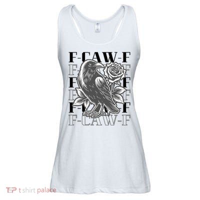 Funny F-Caw-F Crow Black Crow, F-Caw-F Black Bird Ladies Essential Flowy Tank