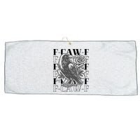 Funny F-Caw-F Crow Black Crow, F-Caw-F Black Bird Large Microfiber Waffle Golf Towel