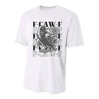 Funny F-Caw-F Crow Black Crow, F-Caw-F Black Bird Youth Performance Sprint T-Shirt