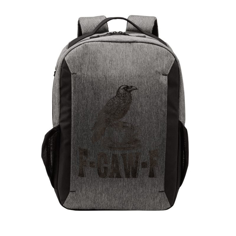 Funny F-CAW-F Crow Coffee Adult Humor Graphic Vector Backpack