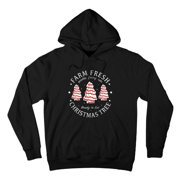 Farm Fresh Christmas Tree Cakes Funny Tree Farm Xmas Pajamas Tall Hoodie