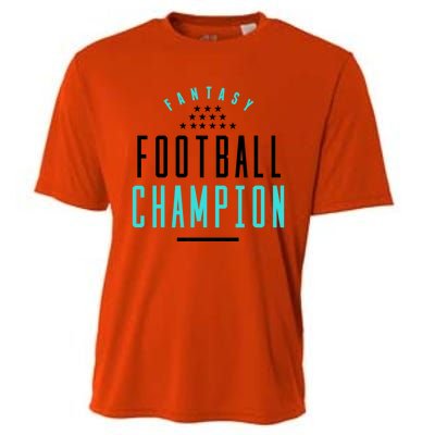 Fantasy Football Champion Winner League Draft Team Gift Cooling Performance Crew T-Shirt