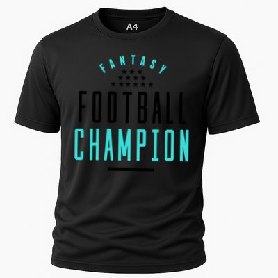 Fantasy Football Champion Winner League Draft Team Gift Cooling Performance Crew T-Shirt