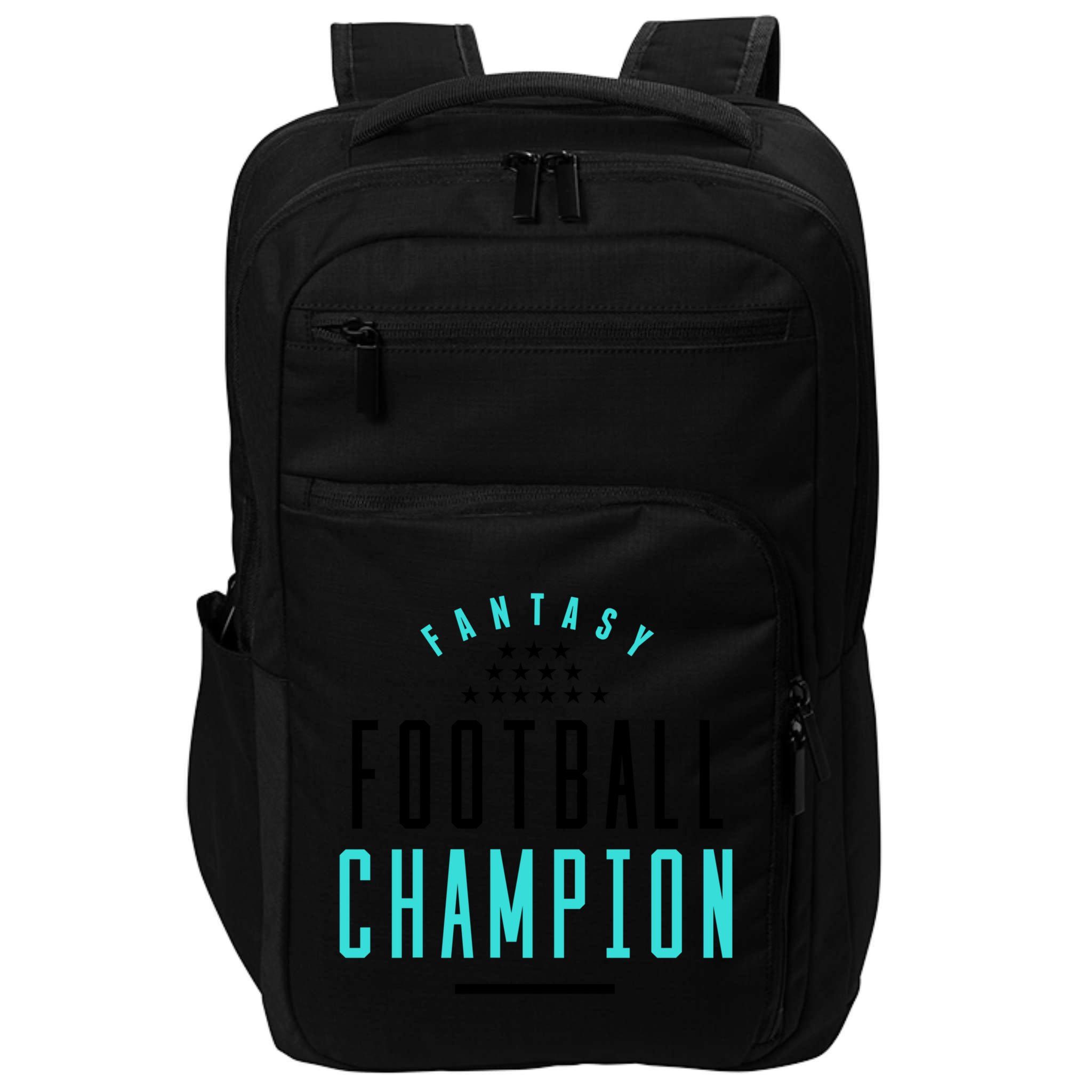 Fantasy Football Champion Winner League Draft Team Gift Impact Tech Backpack