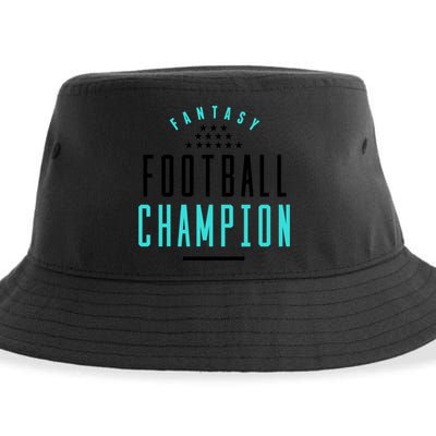 Fantasy Football Champion Winner League Draft Team Gift Sustainable Bucket Hat