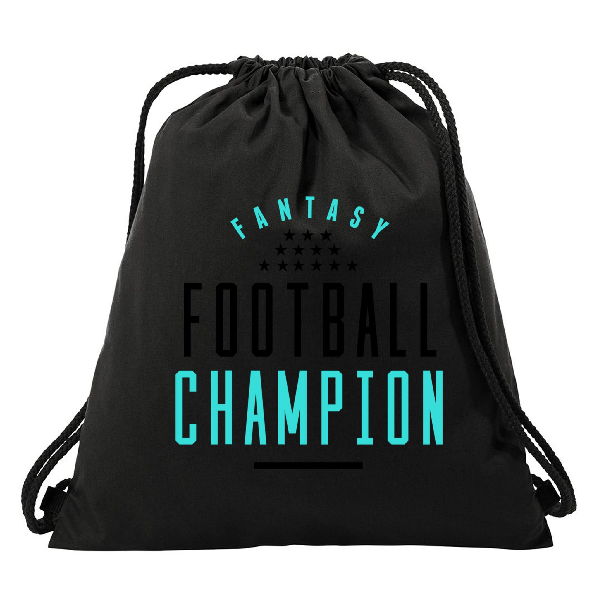 Fantasy Football Champion Winner League Draft Team Gift Drawstring Bag