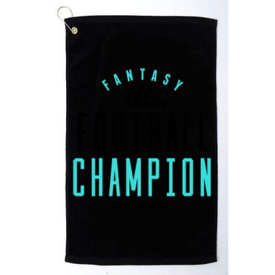 Fantasy Football Champion Winner League Draft Team Gift Platinum Collection Golf Towel