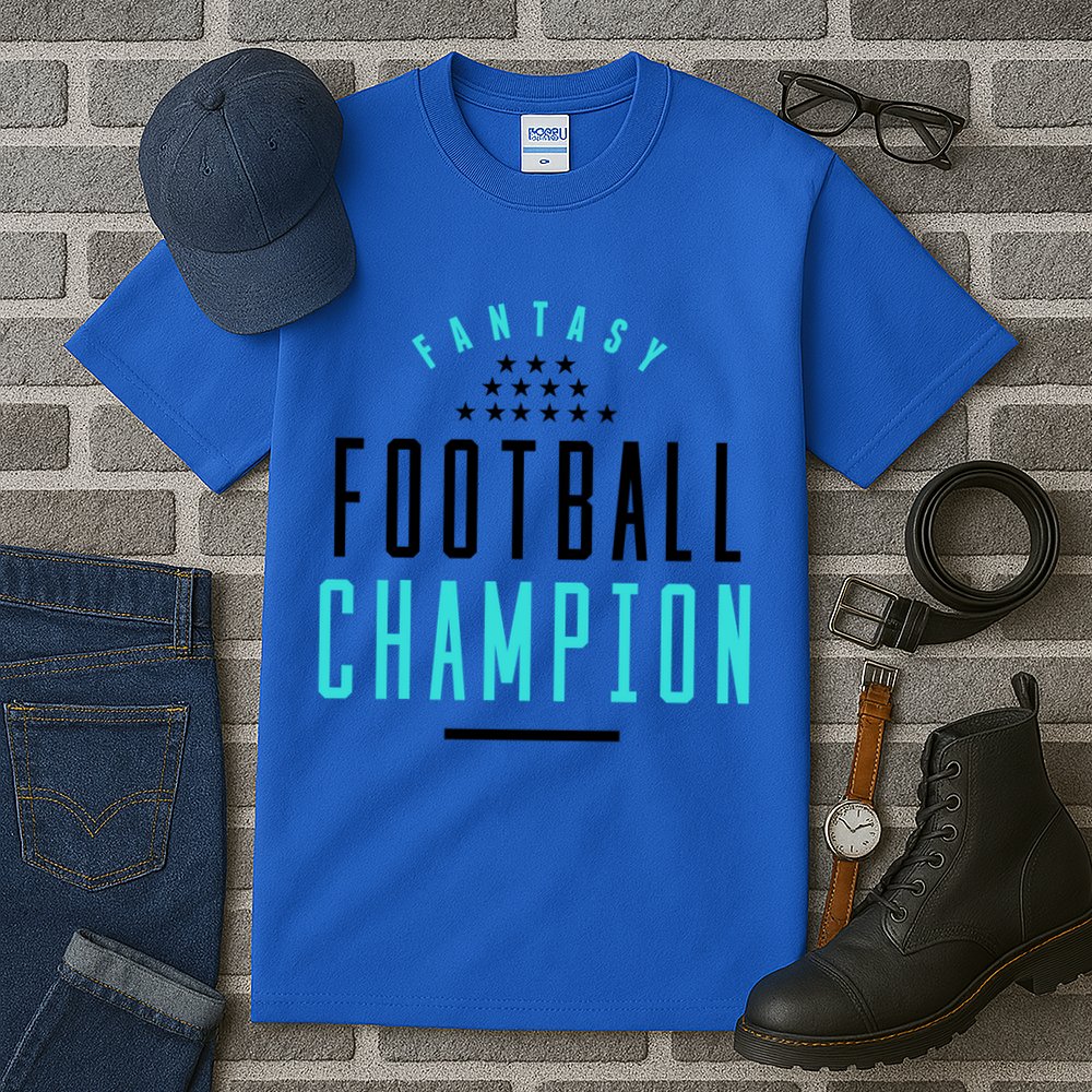 Fantasy Football Champion Winner League Draft Team Gift Tall T-Shirt