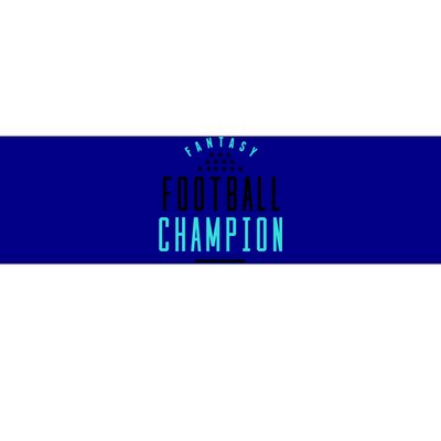 Fantasy Football Champion Winner League Draft Team Gift Bumper Sticker