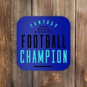 Fantasy Football Champion Winner League Draft Team Gift Coaster