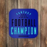 Fantasy Football Champion Winner League Draft Team Gift Coaster