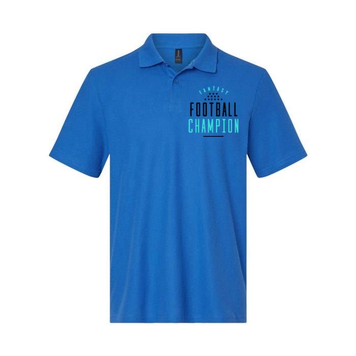 Fantasy Football Champion Winner League Draft Team Gift Softstyle Adult Sport Polo