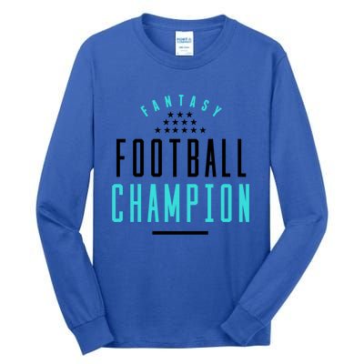 Fantasy Football Champion Winner League Draft Team Gift Tall Long Sleeve T-Shirt