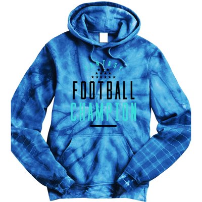 Fantasy Football Champion Winner League Draft Team Gift Tie Dye Hoodie