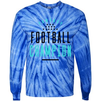 Fantasy Football Champion Winner League Draft Team Gift Tie-Dye Long Sleeve Shirt