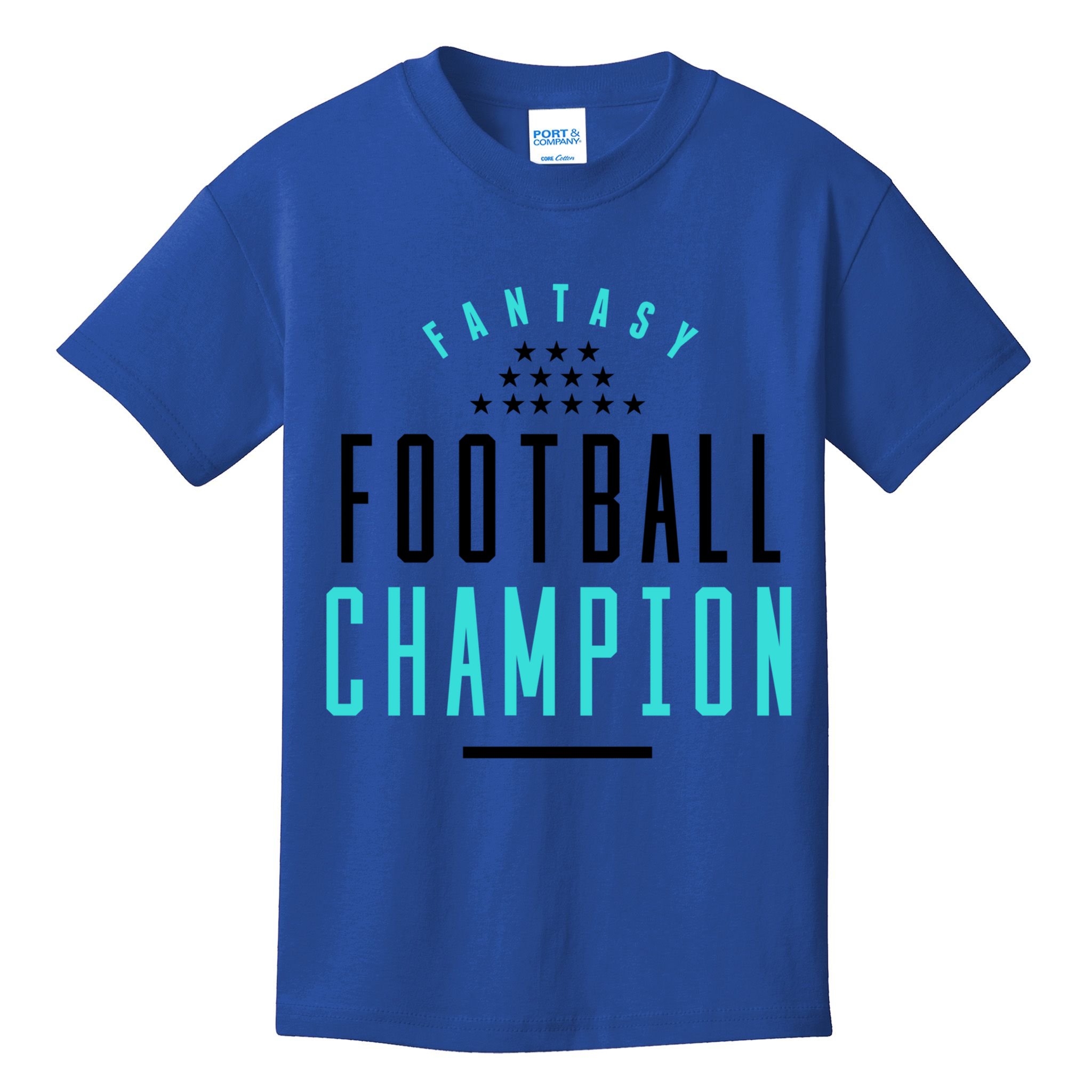 Fantasy Football Champion Winner League Draft Team Gift Kids T-Shirt