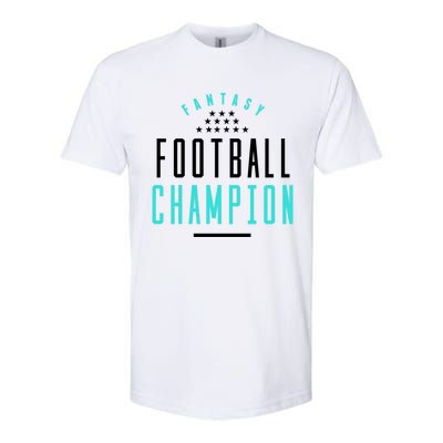 Fantasy Football Champion Winner League Draft Team Gift Softstyle CVC T-Shirt