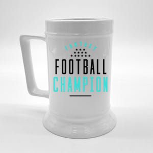 Fantasy Football Champion Winner League Draft Team Gift Beer Stein