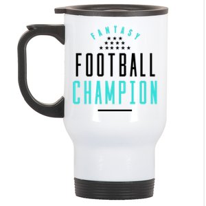 Fantasy Football Champion Winner League Draft Team Gift Stainless Steel Travel Mug