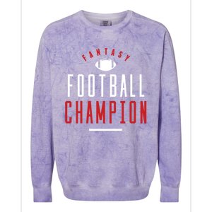 Fantasy Football Champion Winner League Draft Team Gift Colorblast Crewneck Sweatshirt