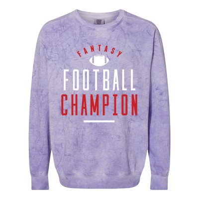 Fantasy Football Champion Winner League Draft Team Gift Colorblast Crewneck Sweatshirt