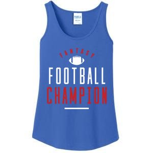 Fantasy Football Champion Winner League Draft Team Gift Ladies Essential Tank