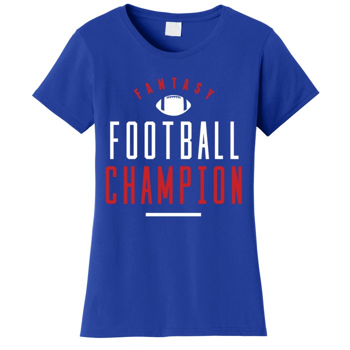 Fantasy Football Champion Winner League Draft Team Gift Women's T-Shirt