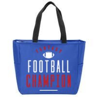 Fantasy Football Champion Winner League Draft Team Gift Zip Tote Bag