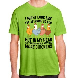 Funny Farmer Chickens Adult ChromaSoft Performance T-Shirt