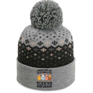 Funny Farmer Chickens The Baniff Cuffed Pom Beanie