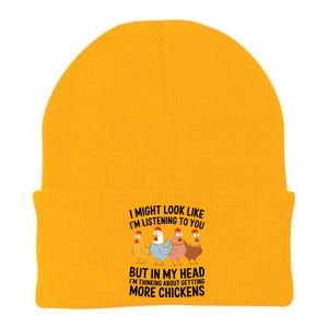 Funny Farmer Chickens Knit Cap Winter Beanie