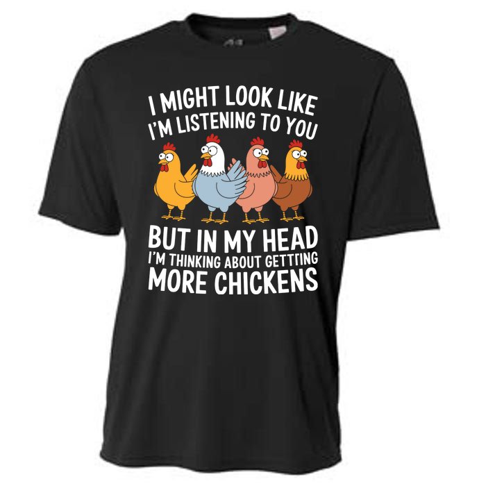 Funny Farmer Chickens Cooling Performance Crew T-Shirt