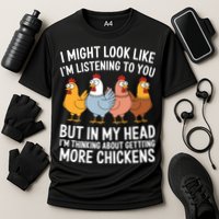 Funny Farmer Chickens Cooling Performance Crew T-Shirt