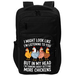 Funny Farmer Chickens Impact Tech Backpack